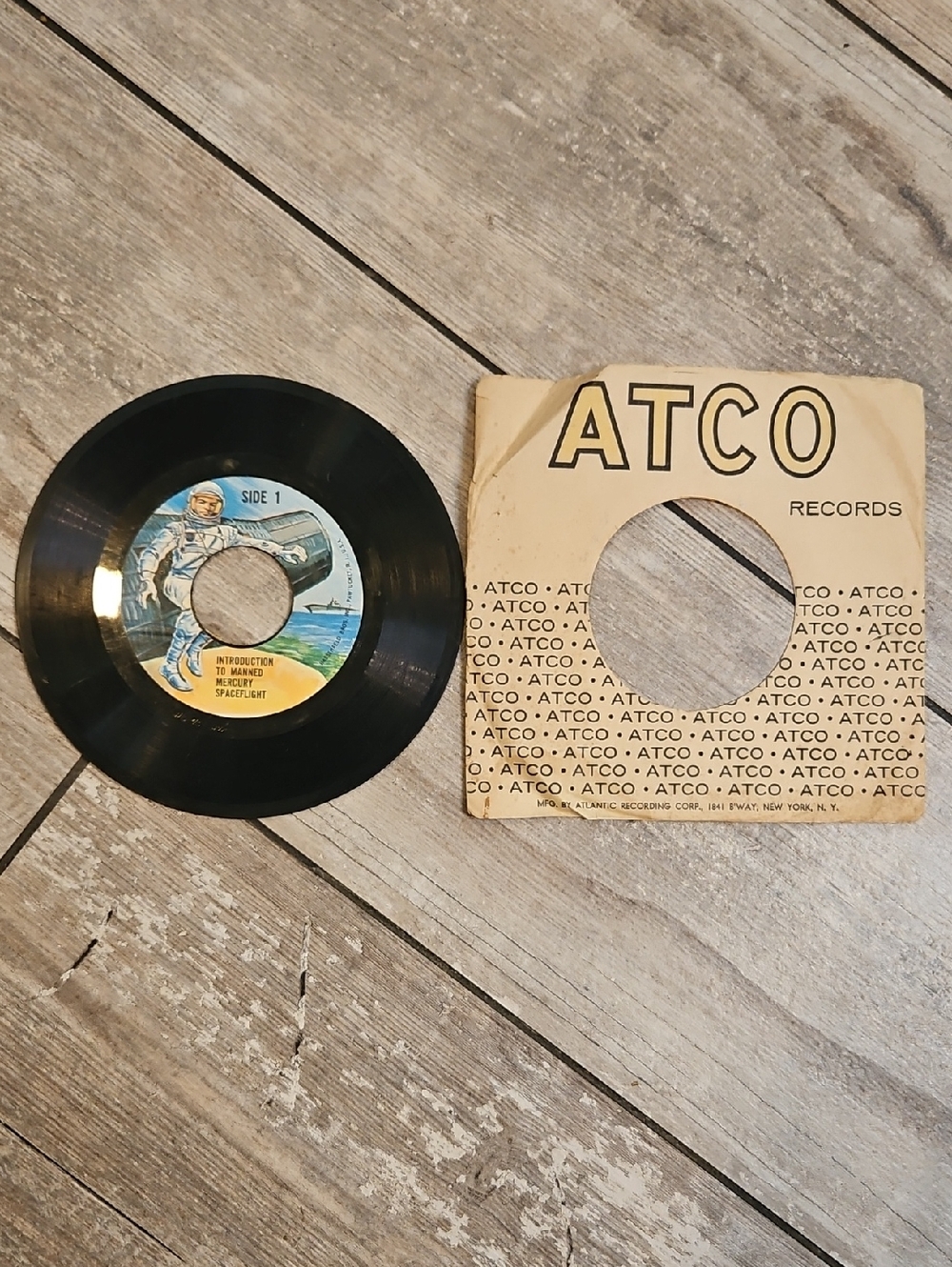 "Introduction to Manned Space Flight" 45 RPM vinyl record